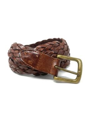 Eddie Bauer Men’s Breaded Leather Belt